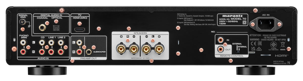 Marantz MODEL 70 2-Channel Integrated Amplifier with HDMI ARC and Bluetooth