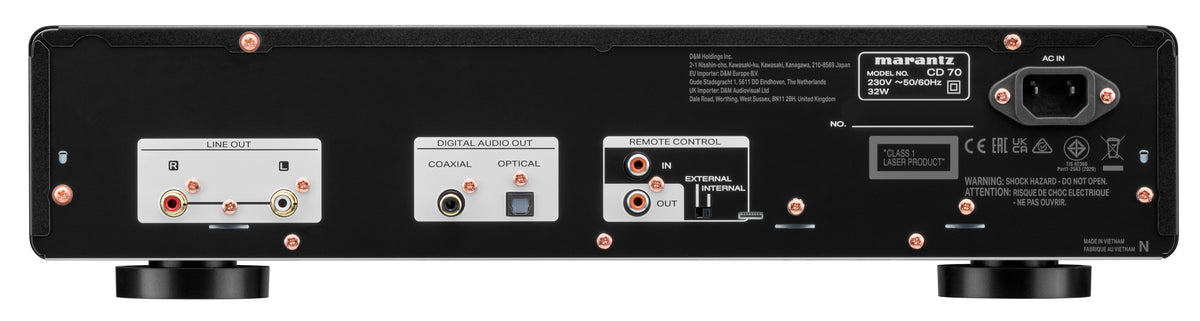 Marantz CD 70 Premium CD Player with High-Performance DAC & USB Playback